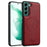 LC.IMEEKE For Samsung Galaxy S22+ 5G Magnetic Case Leather TPU Back Cover - Red - 1