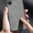 For Samsung Galaxy A26 5G Case Suede Leather Texture TPU + PU Phone Back Cover - Grey - 5