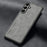 For Samsung Galaxy A26 5G Case Suede Leather Texture TPU + PU Phone Back Cover - Grey - 7