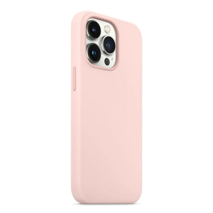 For iPhone 14 Pro Max Compatible with MagSafe Liquid Silicone Phone Back Cover (No Logo) - Pink - 2