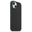 For iPhone 15 Plus Compatible with MagSafe Liquid Silicone Phone Back Cover (No Logo) - Black - 2