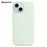 For iPhone 15 Compatible with MagSafe Liquid Silicone Phone Back Cover (No Logo) - Mint Green - 1