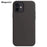 For iPhone 12 / 12 Pro Compatible with MagSafe Liquid Silicone Phone Back Cover (No Logo) - Black - 1