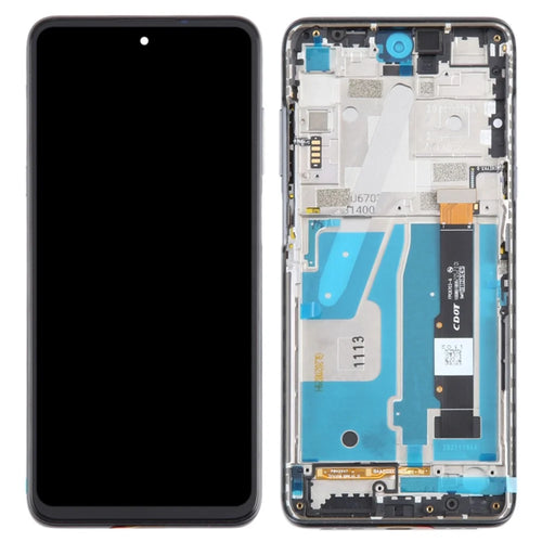 For TCL 20 5G T781 T781K T781H OEM Grade S LCD Screen and Digitizer Assembly + Frame (Without Logo) - Black - 1