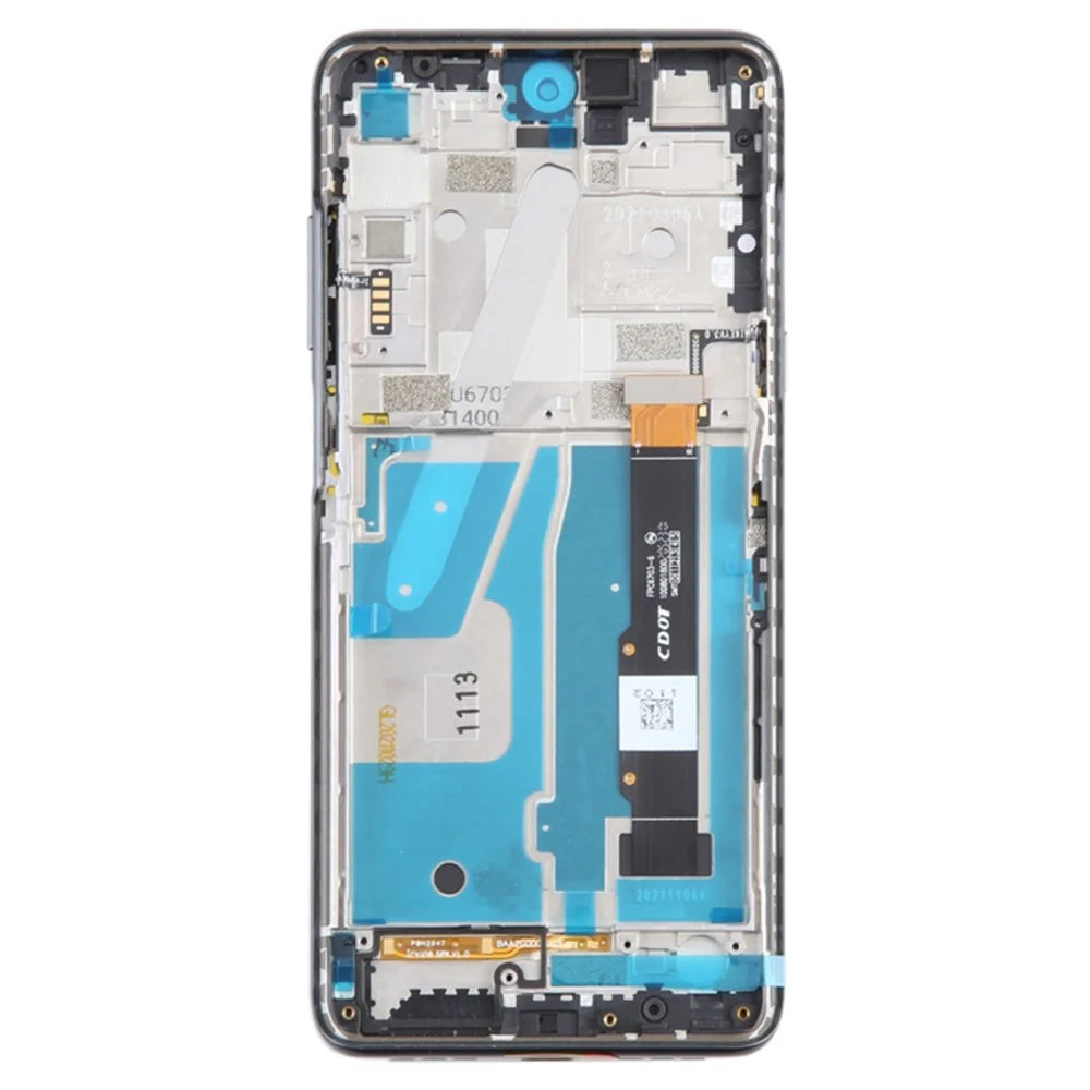 For TCL 20 5G T781 T781K T781H OEM Grade S LCD Screen and Digitizer Assembly + Frame (Without Logo) - Black - 3