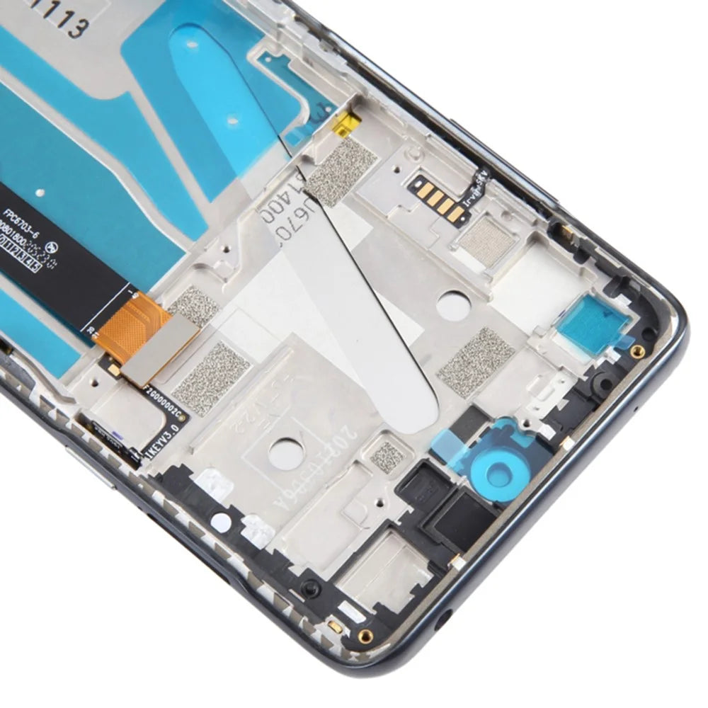 For TCL 20 5G T781 T781K T781H OEM Grade S LCD Screen and Digitizer Assembly + Frame (Without Logo) - Black - 5