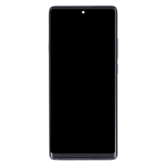 For TCL 20 Pro 5G T810H OEM Grade S AMOLED Screen and Digitizer Assembly + Frame (Without Logo) - Black - 2
