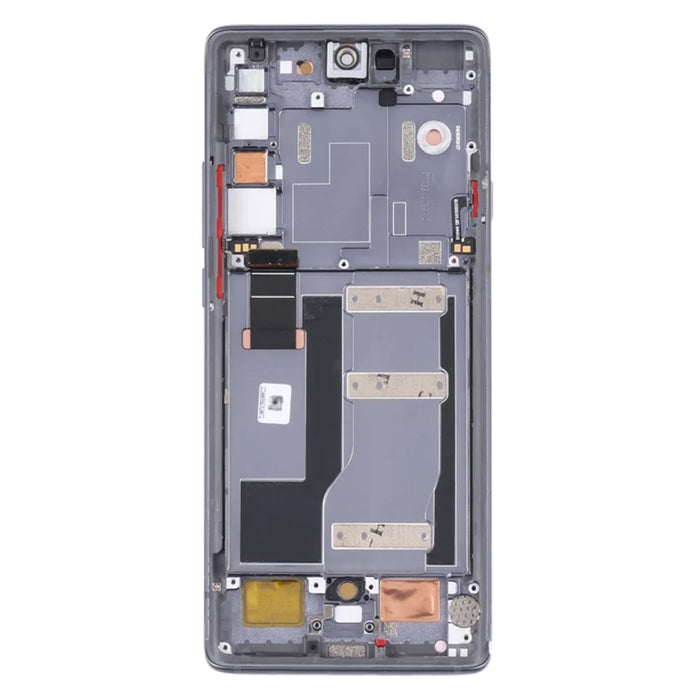 For TCL 20 Pro 5G T810H OEM Grade S AMOLED Screen and Digitizer Assembly + Frame (Without Logo) - Black - 3