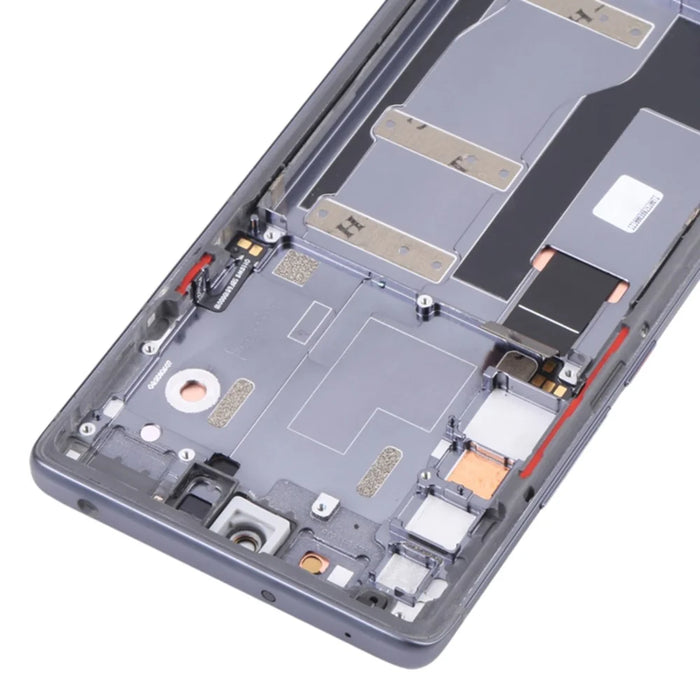 For TCL 20 Pro 5G T810H OEM Grade S AMOLED Screen and Digitizer Assembly + Frame (Without Logo) - Black - 4