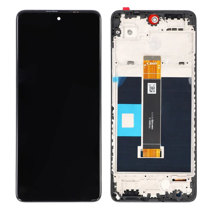 For TCL 50 SE Grade C LCD Screen and Digitizer Assembly + Frame Part (Without Logo) - 1