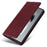 For Samsung Galaxy S25 Ultra Case RFID Blocking PU Leather Phone Wallet Cover - Wine Red - 6