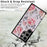 For Samsung Galaxy S25 Ultra Case Flower Leather TPU RFID Blocking Phone Cover Card Slots - Rose - 6