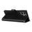For Samsung Galaxy S25 Ultra Case Wallet Stand View PU Leather Phone Cover - Black - 3