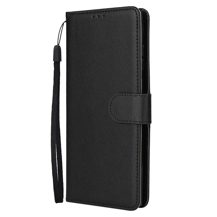 For Samsung Galaxy S25 Ultra Case Wallet Stand View PU Leather Phone Cover - Black - 6