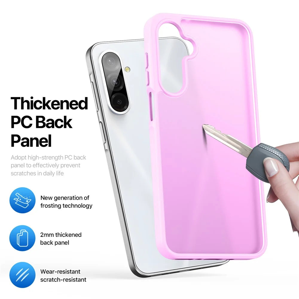 DUX DUCIS For Samsung Galaxy A26 5G Case  Yind Series Matte Anti-fingerprint TPU+PC Phone Back Cover - Rose Pink - 5