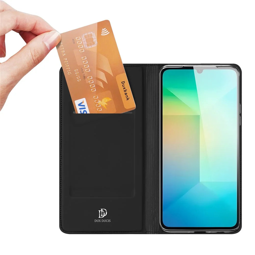 DUX DUCIS For Samsung Galaxy A26 5G Case  Skin Pro Series Leather Cover Card Holder - Black - 2