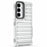 For Samsung Galaxy S25 Case Stripe Design Anti-Slip Detachable TPU+PC Phone Cover - Transparent - 4