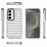 For Samsung Galaxy S25 Case Stripe Design Anti-Slip Detachable TPU+PC Phone Cover - Transparent - 6