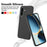 For Samsung Galaxy A56 5G Case Liquid Silicone Phone Back Cover with Hand Strap - Black - 3