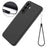 For Samsung Galaxy A26 5G Case Liquid Silicone Phone Back Cover with Hand Strap - Black - 7