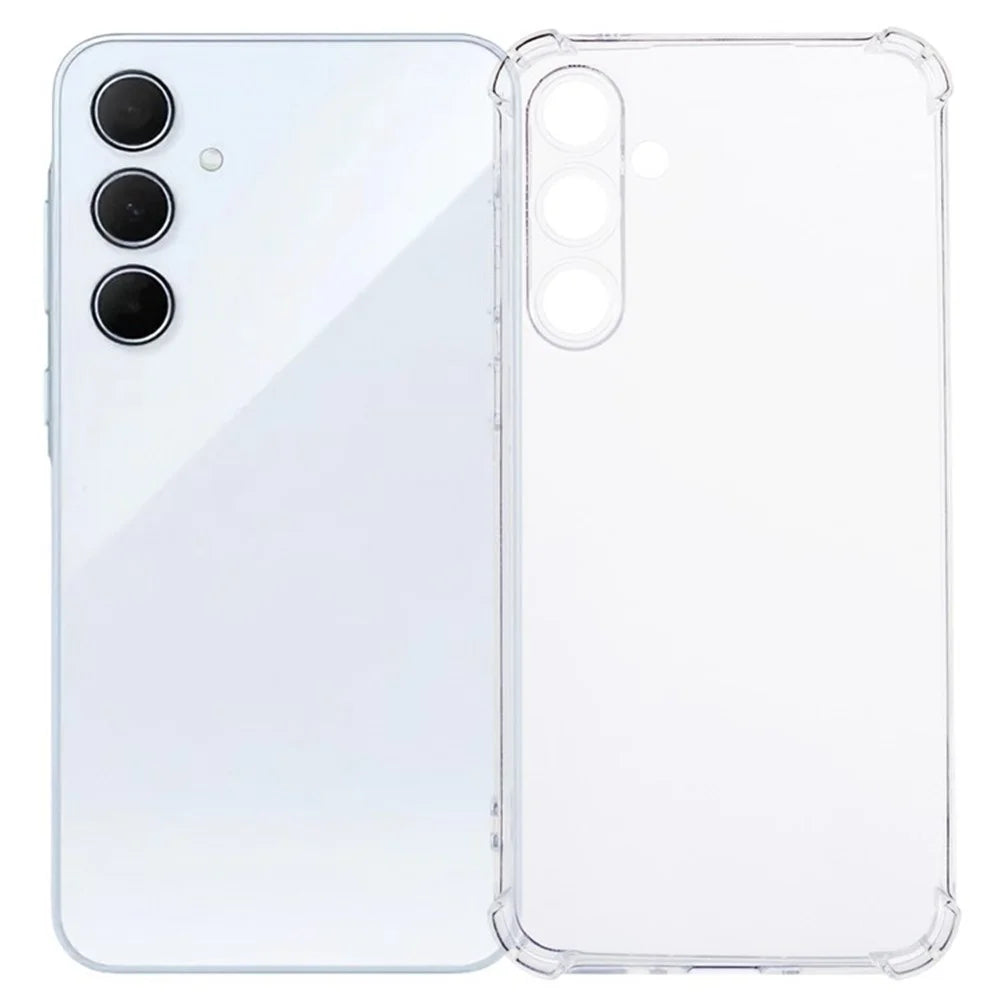 For Samsung Galaxy A56 5G Phone Case Reinforced Four Corner Anti-Drop Clear TPU Cover - 1