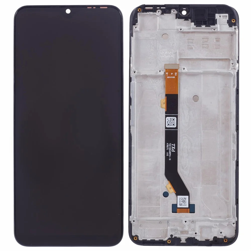 For TECNO Spark 8P KG7H, KG7 Grade C LCD Screen and Digitizer Assembly + Frame Part (Without Logo) - 1