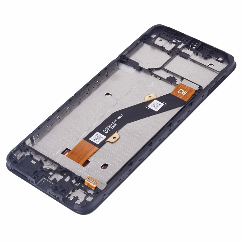 For TECNO Pop 7 BF6 Grade C LCD Screen and Digitizer Assembly + Frame Part (Without Logo) - 4