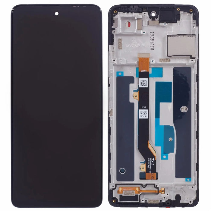 For TECNO Pova 5 4G LH7n Grade C LCD Screen and Digitizer Assembly + Frame Part (Without Logo) - 1