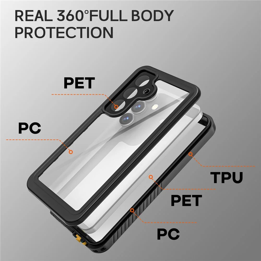 REDPEPPER FS / FM Series For Samsung Galaxy S25 Waterproof Case IP68 Shockproof Phone Cover - 7