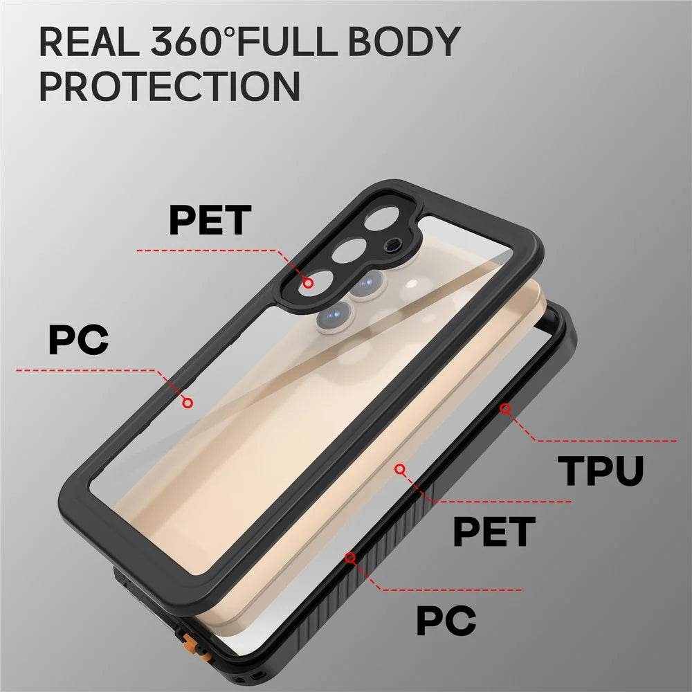 REDPEPPER FS / FM Series For Samsung Galaxy S25+ Waterproof Case IP68 Shockproof Phone Cover - 7