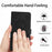 For Samsung Galaxy A56 5G Case Flower Design Leather Wallet Phone Cover with Wrist Strap - Black - 6