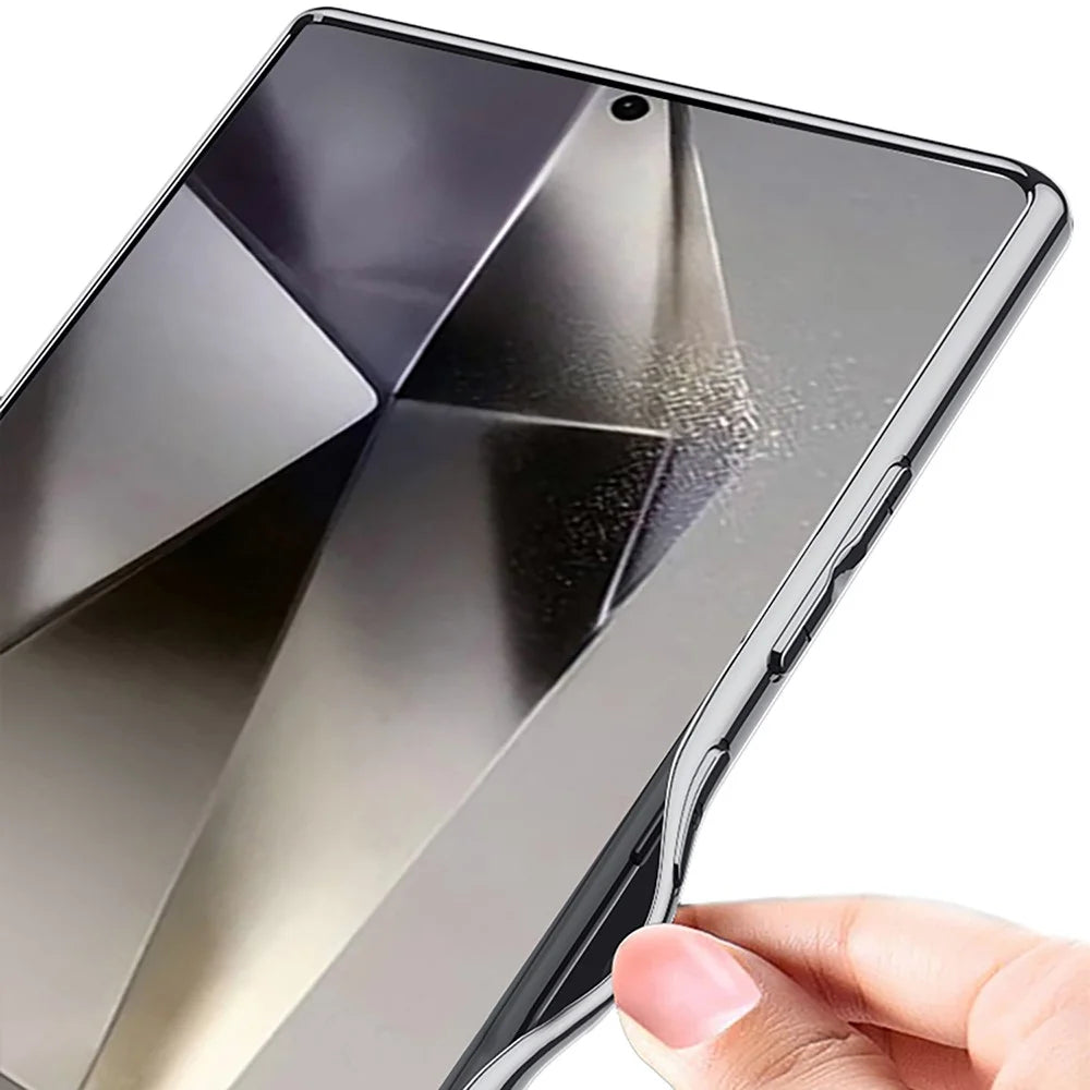 GKK For Samsung Galaxy S25 Ultra Case Textured PU Hybrid Ultra Thin Slim Phone Back Cover - Carbon Fiber Texture - 5
