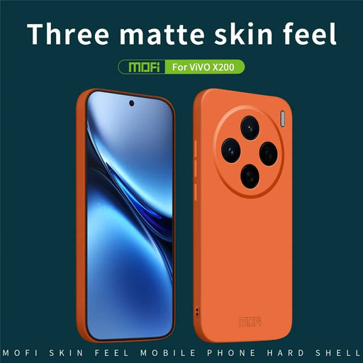 MOFI For vivo X200 5G  JK Qin Series Skin-Touch Matte Phone Case Acrylic+TPU Shockproof Cover - Black - 2