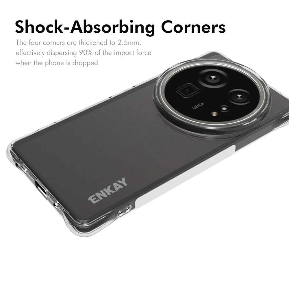 ENKAY HAT PRINCE For Sharp Aquos R9 Pro Clear Phone Case   Shockproof Anti-Slip TPU Cover - Transparent - 2