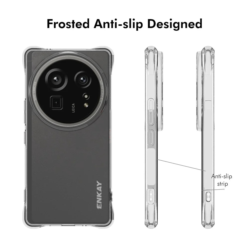 ENKAY HAT PRINCE For Sharp Aquos R9 Pro Clear Phone Case   Shockproof Anti-Slip TPU Cover - Transparent - 4