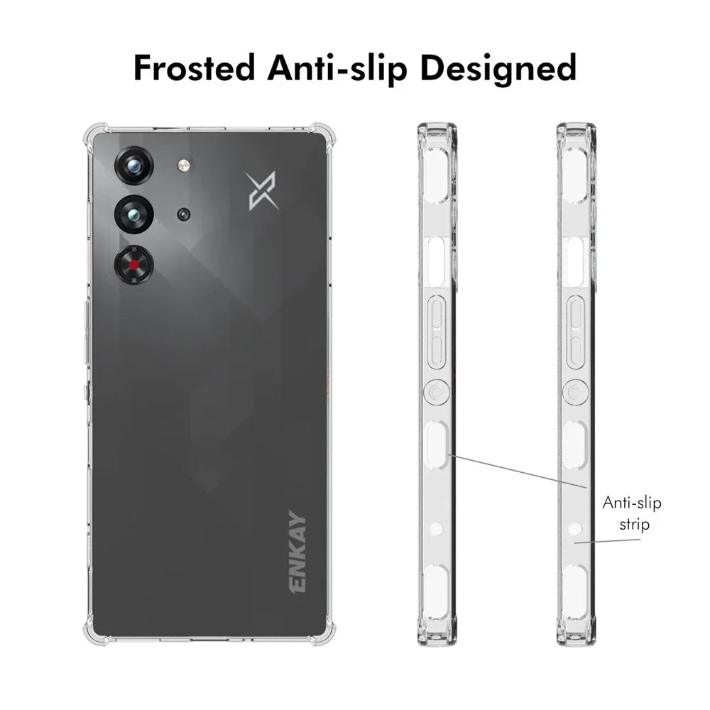 ENKAY HAT PRINCE For ZTE nubia Red Magic 10 Pro 5G Clear Phone Case   Shockproof Anti-Slip TPU Cover - Transparent - 4