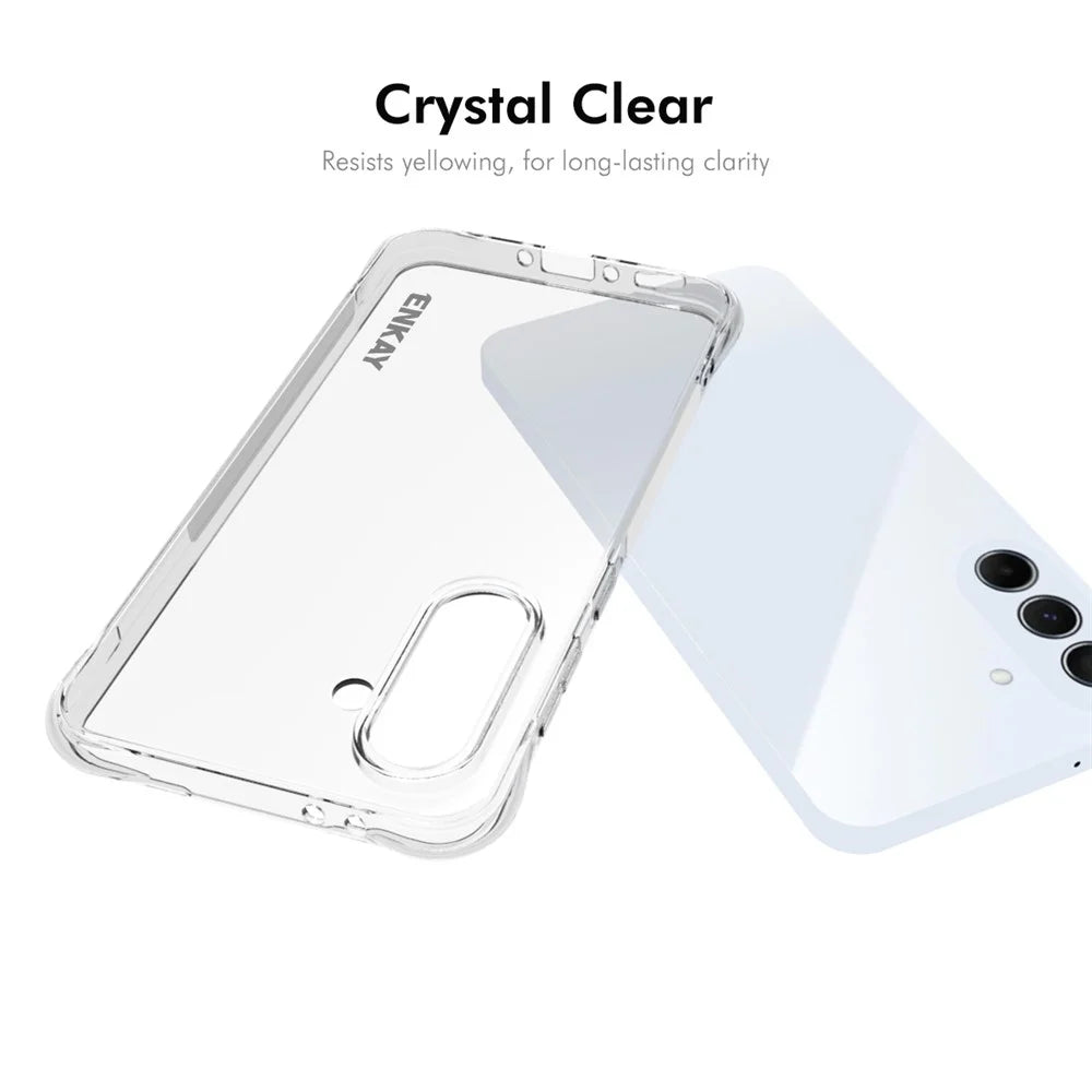 ENKAY HAT PRINCE For Samsung Galaxy A56 5G Clear Phone Case   Shockproof Anti-Slip TPU Cover - Transparent - 5