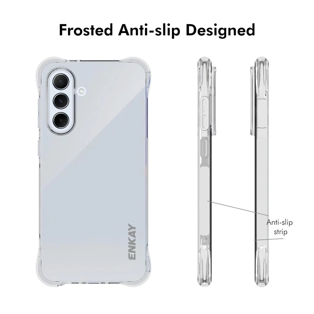 ENKAY HAT PRINCE For Samsung Galaxy A26 5G Clear Phone Case   Shockproof Anti-Slip TPU Cover - Transparent - 4