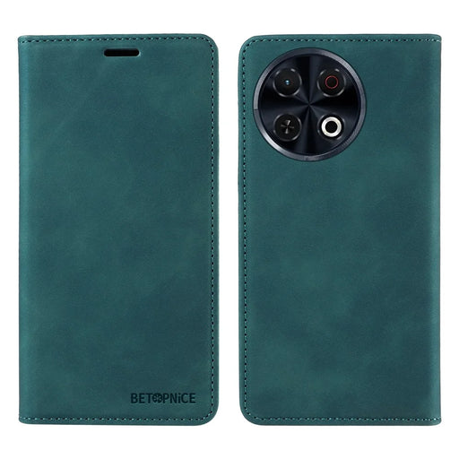 BETOPNICE 003 For TECNO Spark 30 Pro 4G Wallet Case Leather Phone Cover with Stand - Green - 1