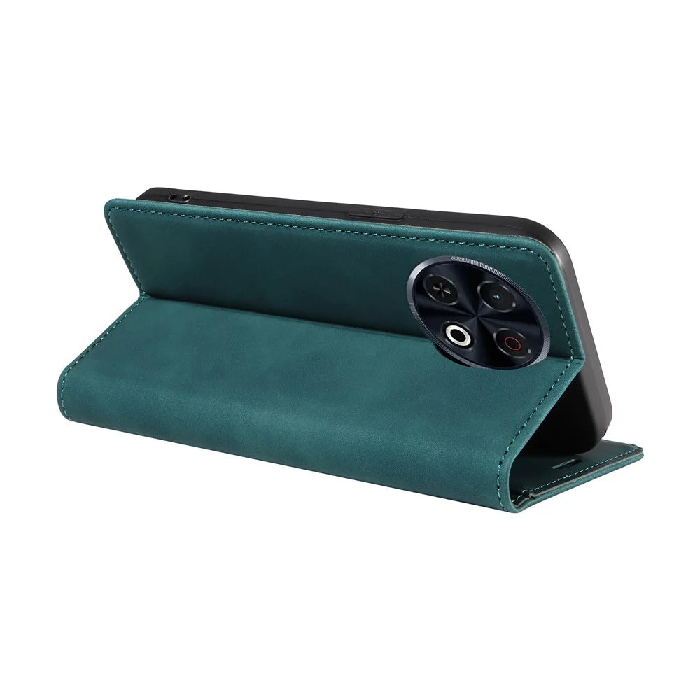 BETOPNICE 003 For TECNO Spark 30 Pro 4G Wallet Case Leather Phone Cover with Stand - Green - 4
