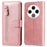 For TECNO Spark 30 4G Case Zipper Wallet Calf Texture PU Leather Phone Cover - Pink - 1
