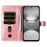 For TECNO Spark 30 4G Case Zipper Wallet Calf Texture PU Leather Phone Cover - Pink - 2