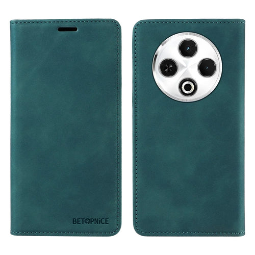 BETOPNICE 003 For TECNO Spark 30 4G Wallet Case Leather Phone Cover with Stand - Green - 1