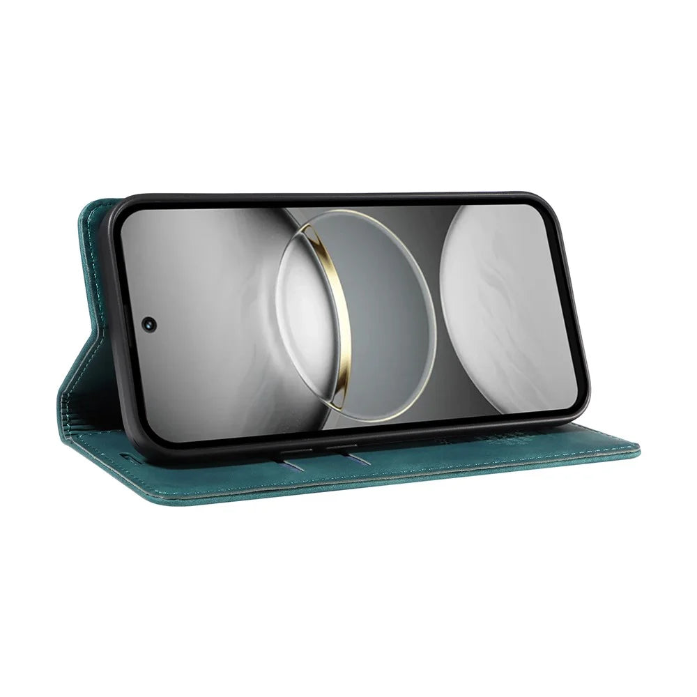 BETOPNICE 003 For TECNO Spark 30 4G Wallet Case Leather Phone Cover with Stand - Green - 3