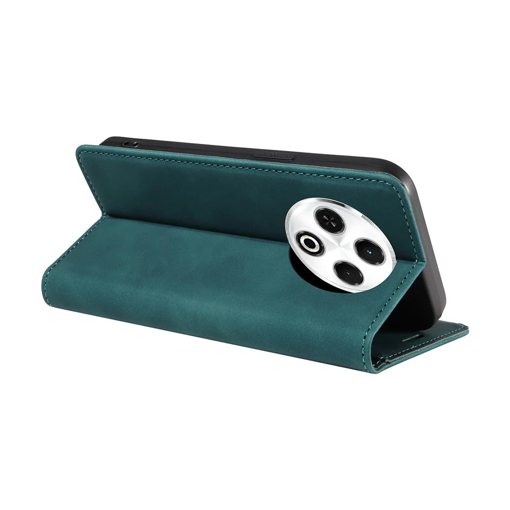 BETOPNICE 003 For TECNO Spark 30 4G Wallet Case Leather Phone Cover with Stand - Green - 4