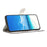 For Samsung Galaxy A56 5G Case PU Leather Wallet Phone Cover 3D Pattern Printing - Pink Blue Marble - 2