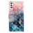 For Samsung Galaxy A56 5G Case PU Leather Wallet Phone Cover 3D Pattern Printing - Pink Blue Marble - 7
