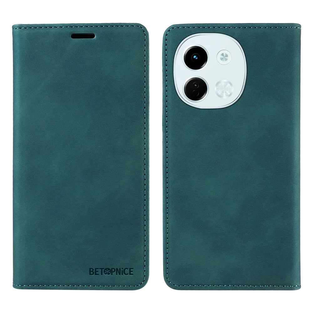 BETOPNICE 003 For TECNO Spark 30 5G / Pova 6 Neo 5G Wallet Case Leather Phone Cover with Stand - Green - 1