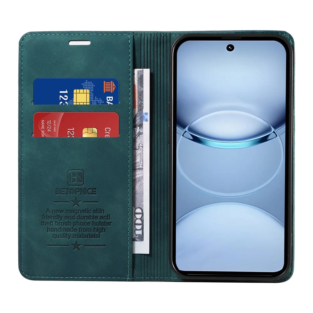 BETOPNICE 003 For TECNO Spark 30 5G / Pova 6 Neo 5G Wallet Case Leather Phone Cover with Stand - Green - 2