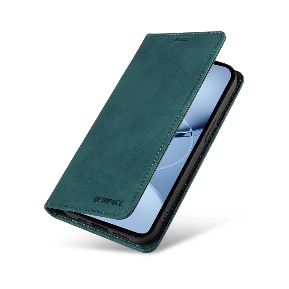 BETOPNICE 003 For TECNO Spark 30 5G / Pova 6 Neo 5G Wallet Case Leather Phone Cover with Stand - Green - 5